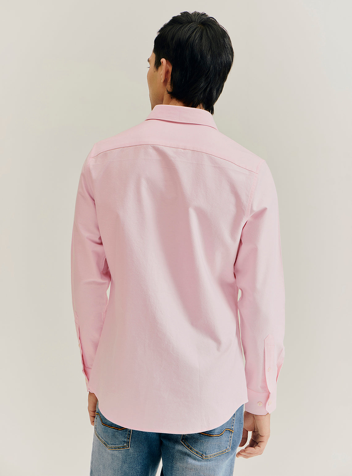 Rose Pink Giza Cotton Oxford Shirt