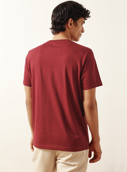 Auburn Maroon Cotton Crew