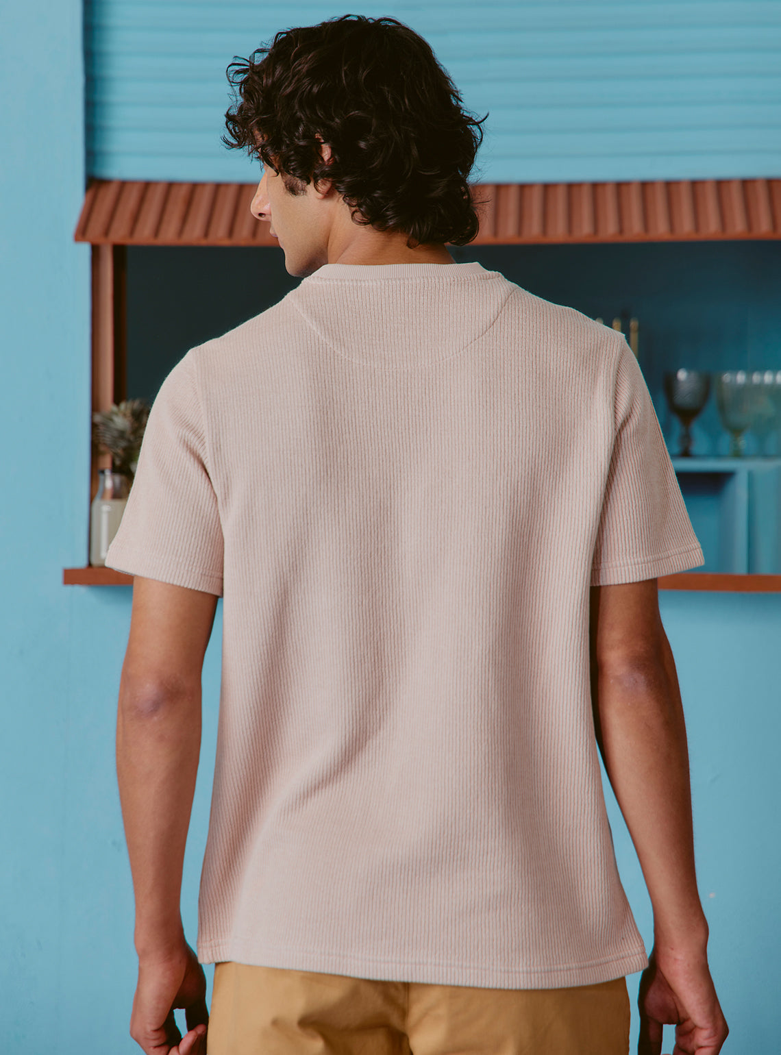 Mudslide Khaki Cotton Rib Crewneck