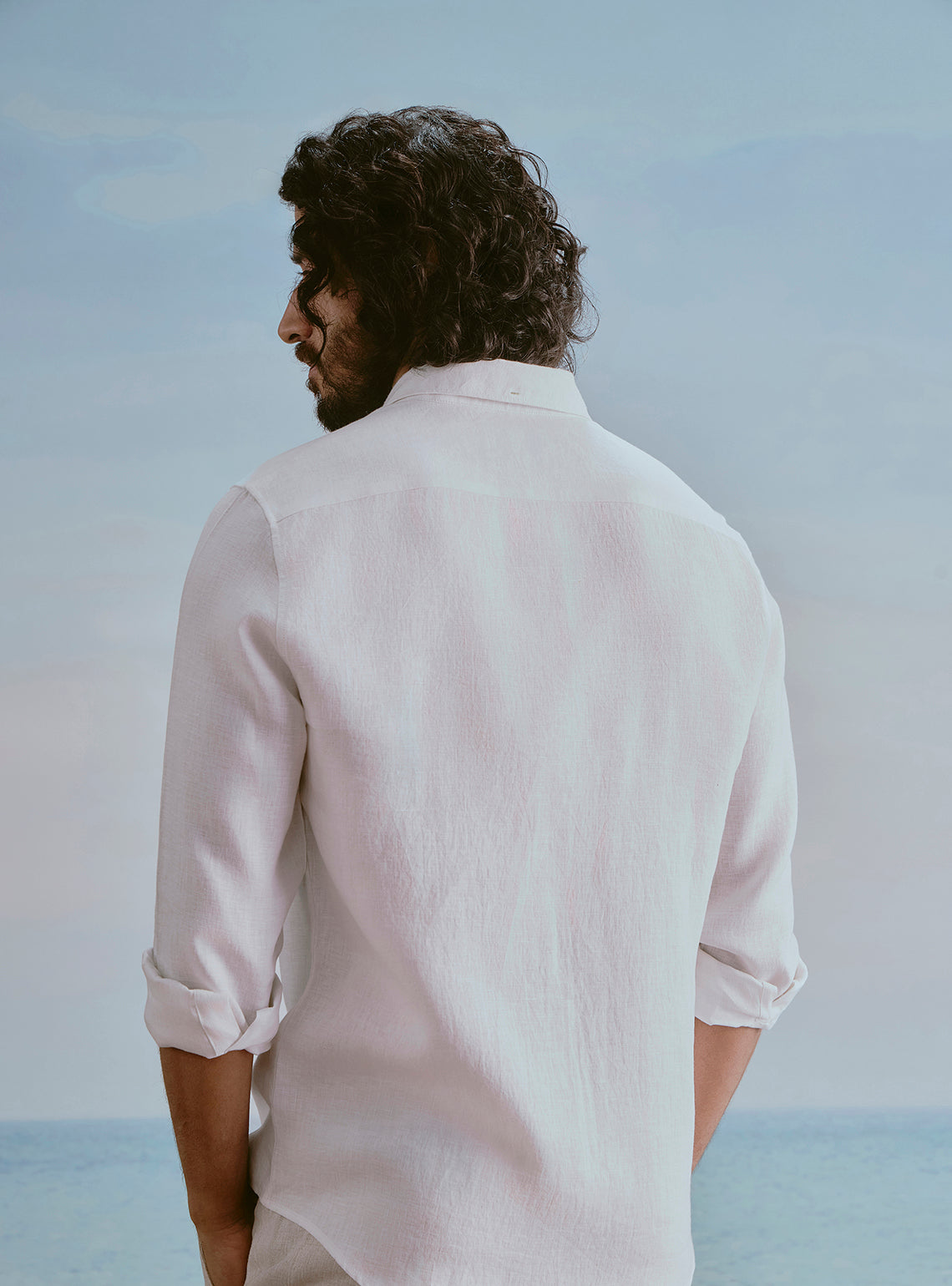 Moon White Linen Shirt