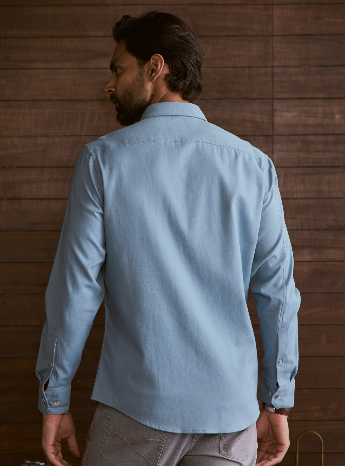 Glacier Blue Explorer Cotton Shirt