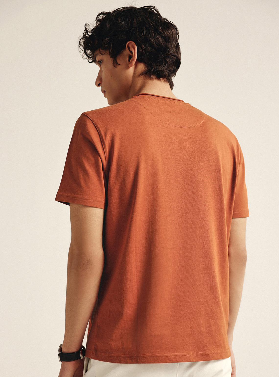 Honeysuckle Rust Cotton Crewneck