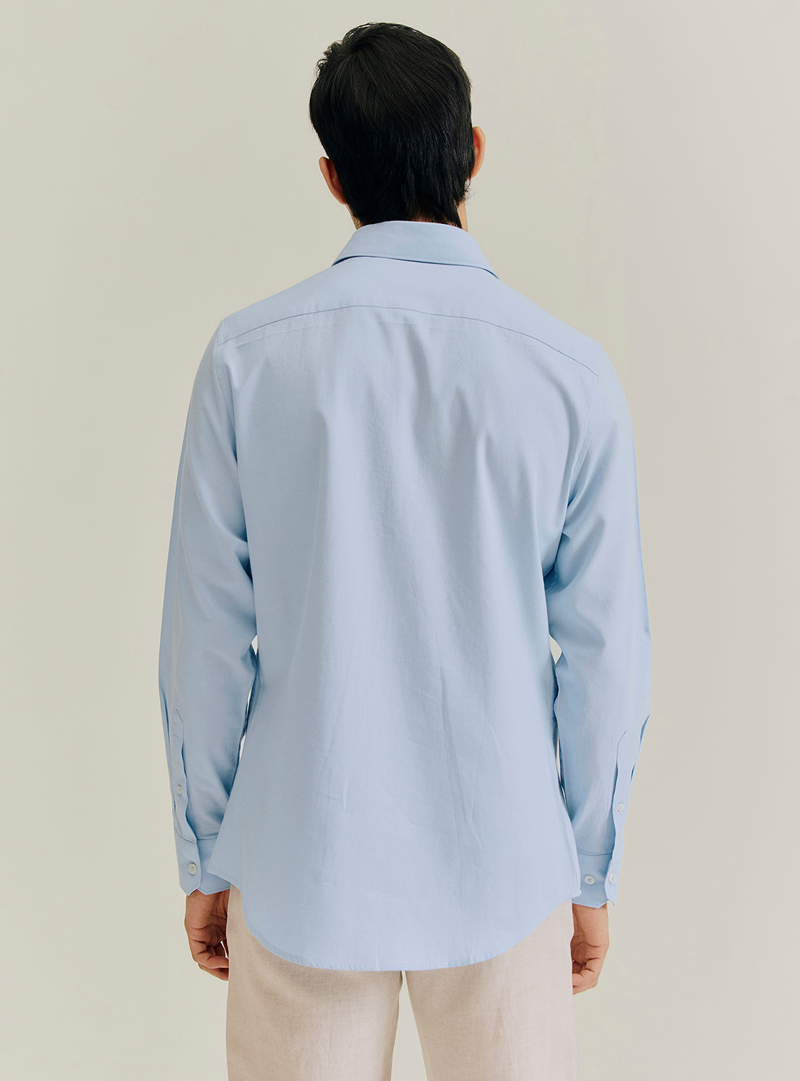 Indigo Blue Cotton Twill Shirt