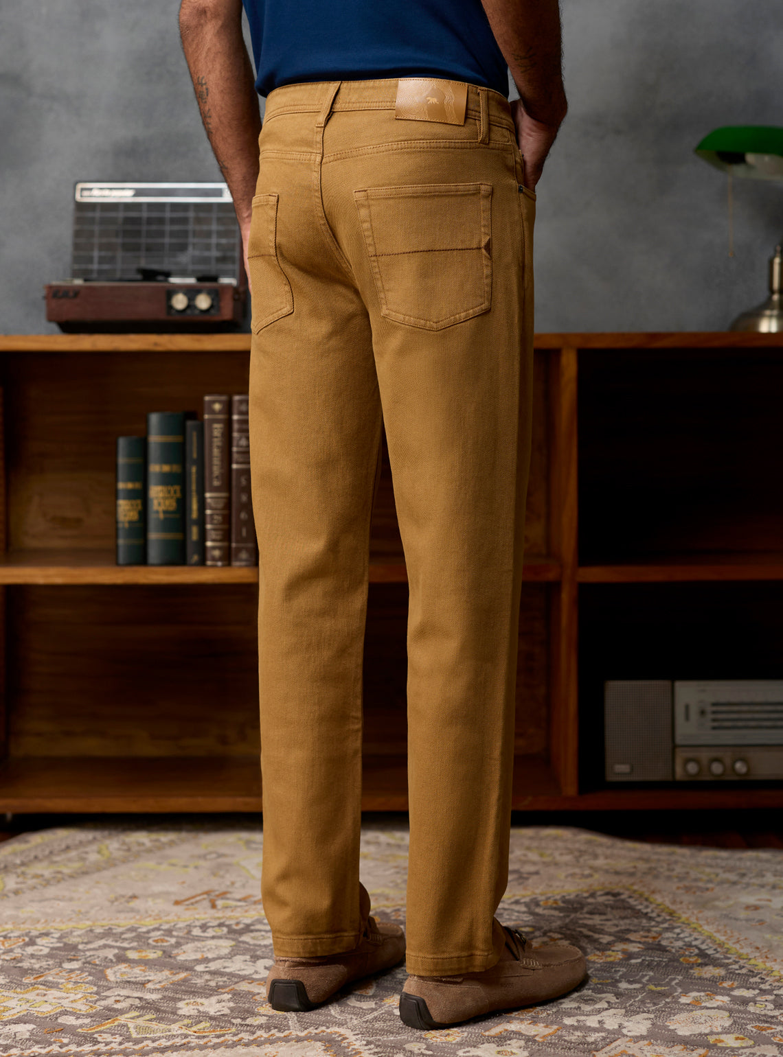 Chestnut Brown Triblend Denim Jeans