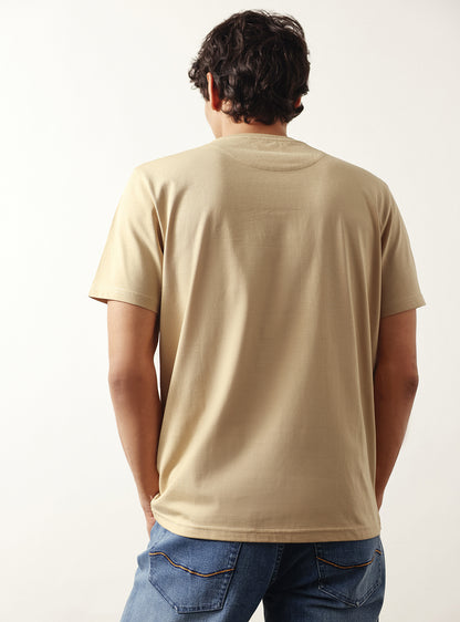 Khaki Bistro Cotton Crew