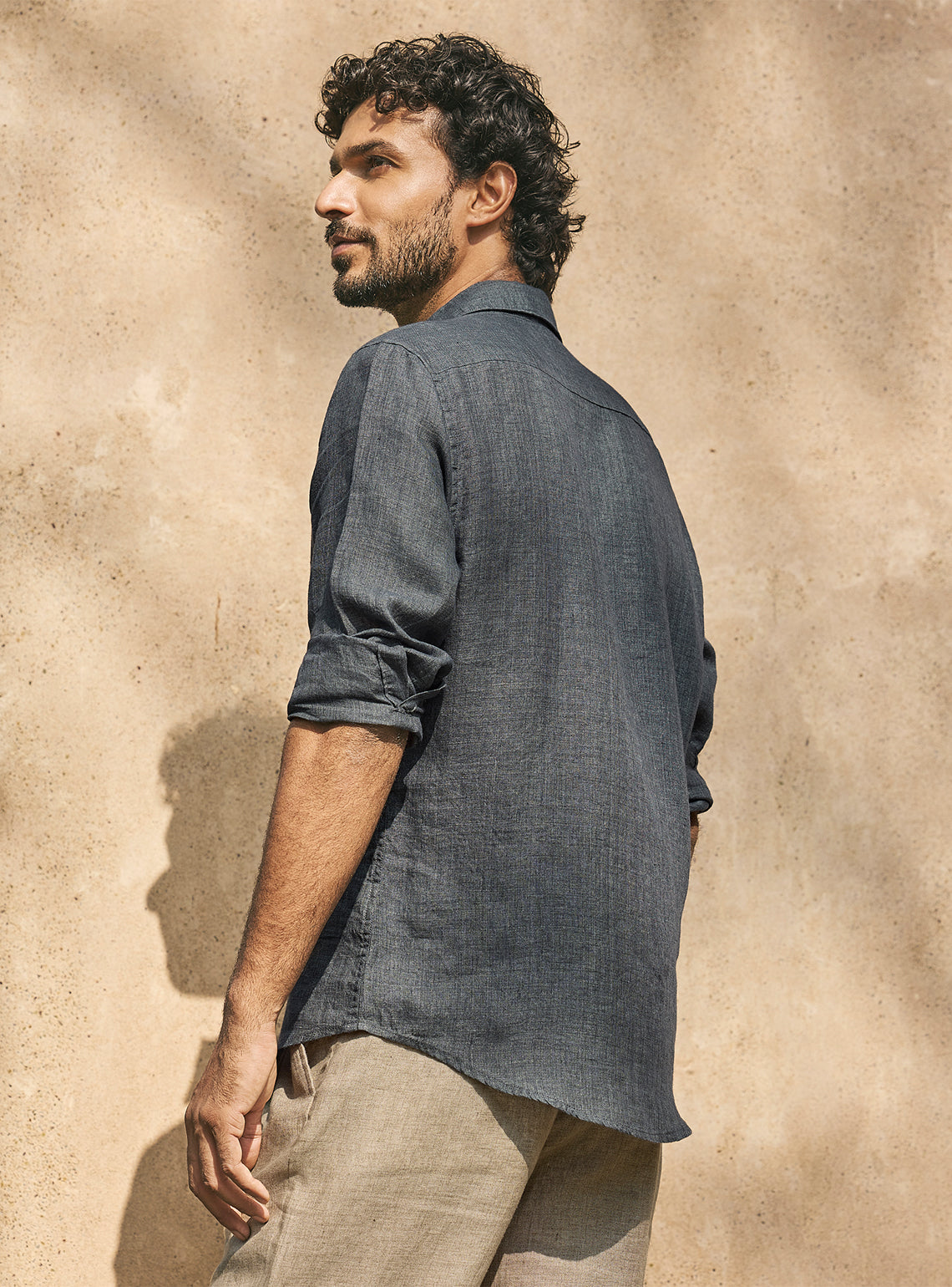 Heirloom Grey European Linen Shirt