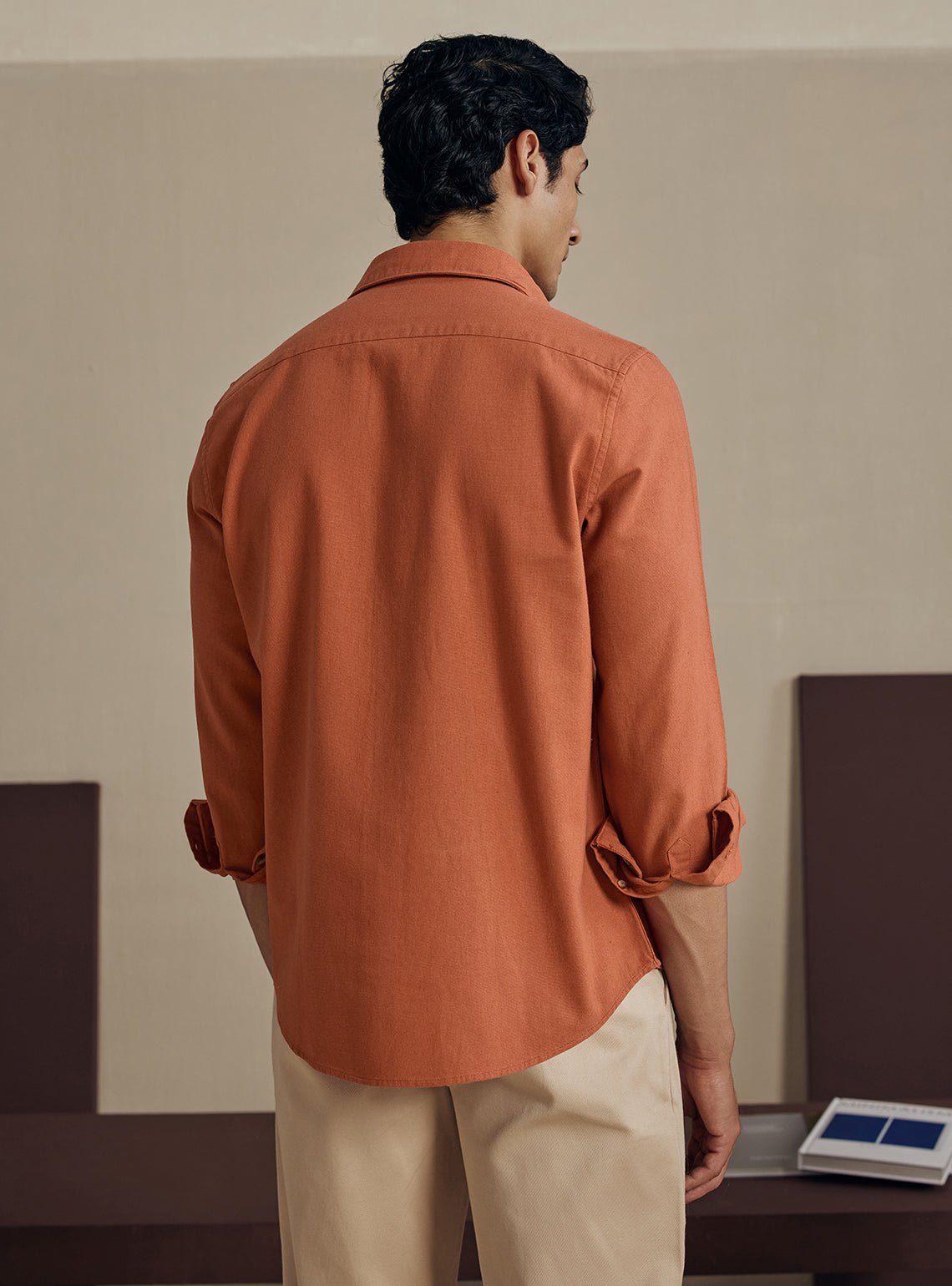 Burnt Rust Cotton Shirt
