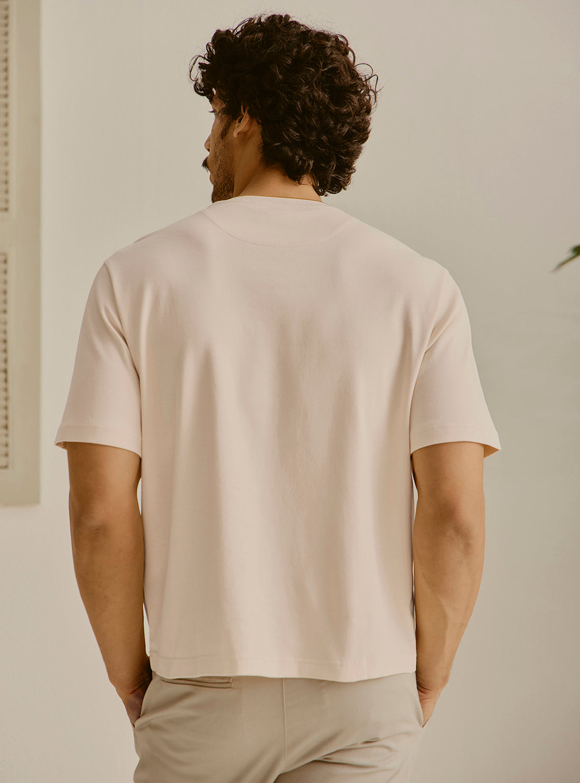 Menorca Off-White Cotton Crewneck