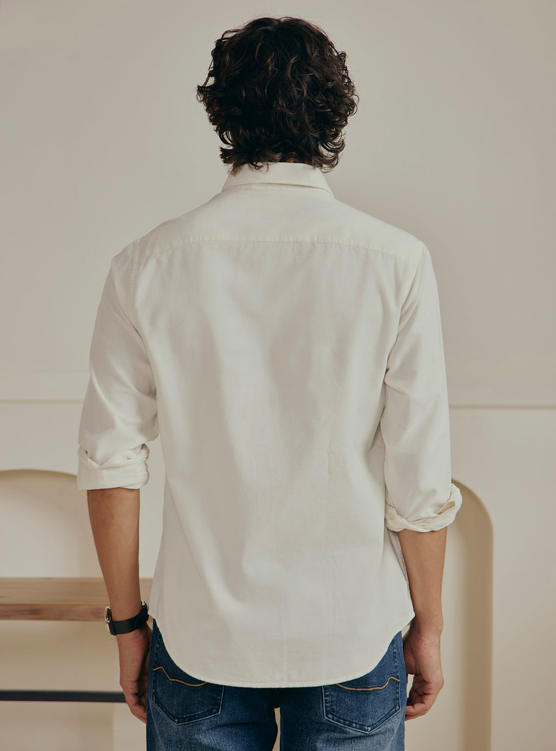 Hemis Beige Corduroy Shirt