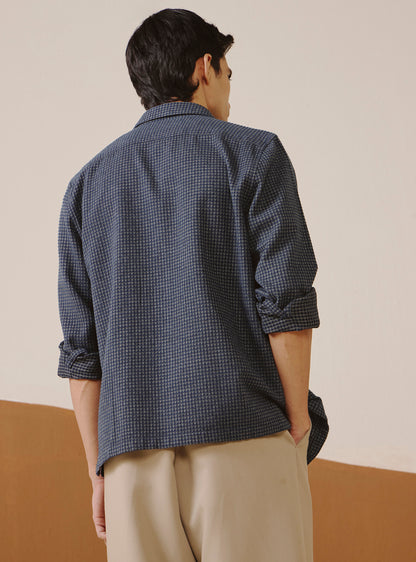 Jet Navy Cotton Grindle Overshirt