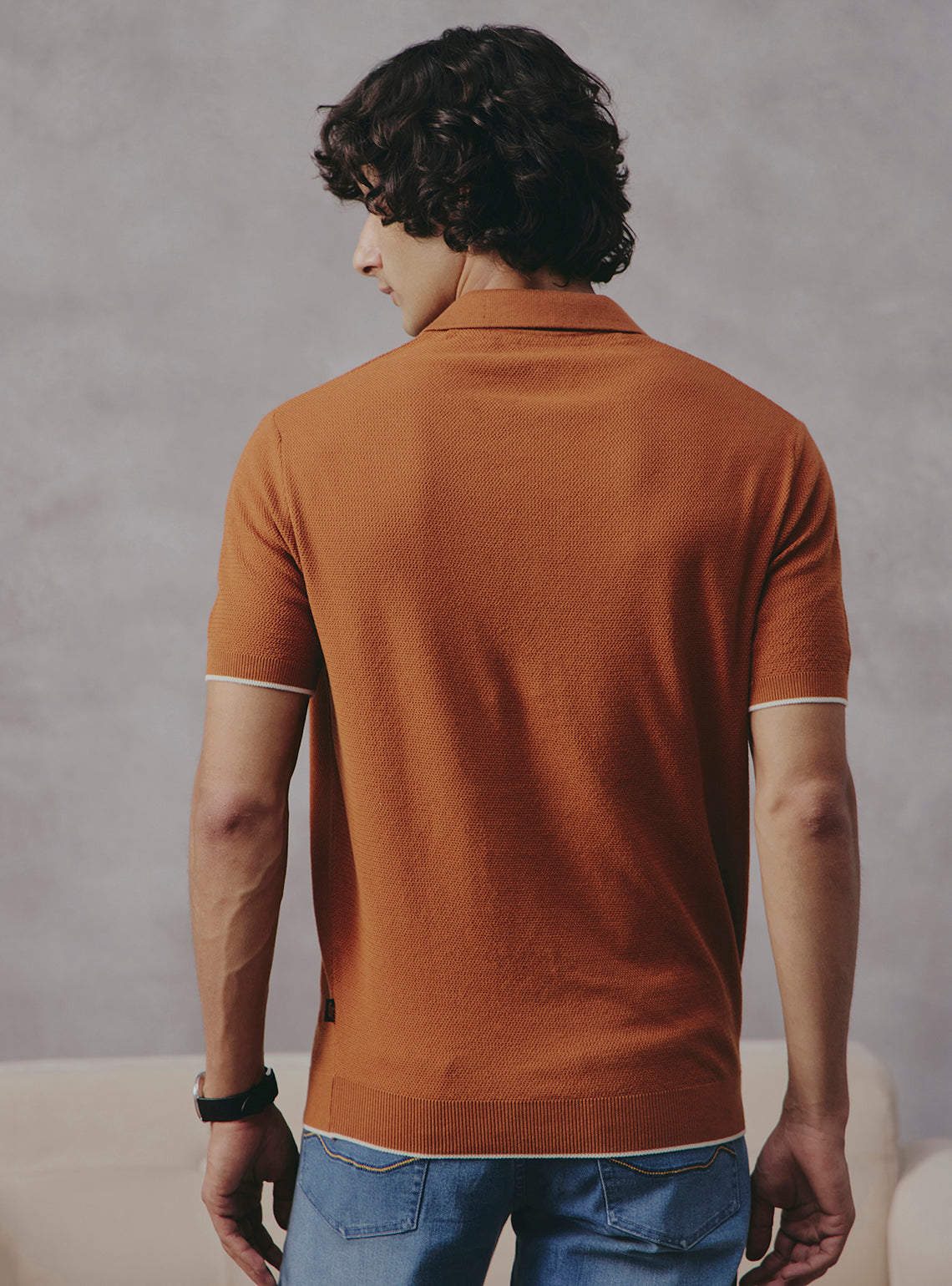 Truffle Brown Cotton Polo