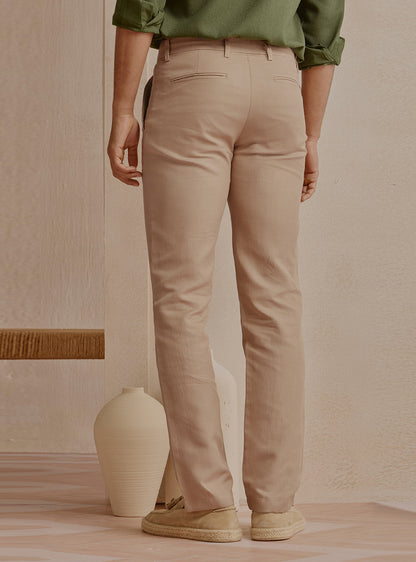 Silt Brown Linen Trousers
