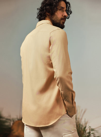 Nomad Khaki Cotton Twill Shirt