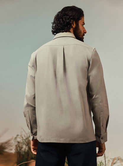 Camp Khaki Cotton Twill Shirt