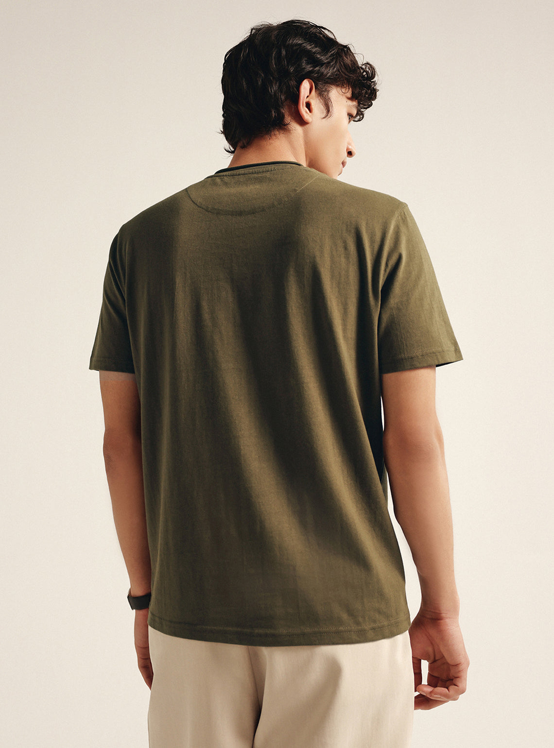 Herb Olive Cotton Crewneck