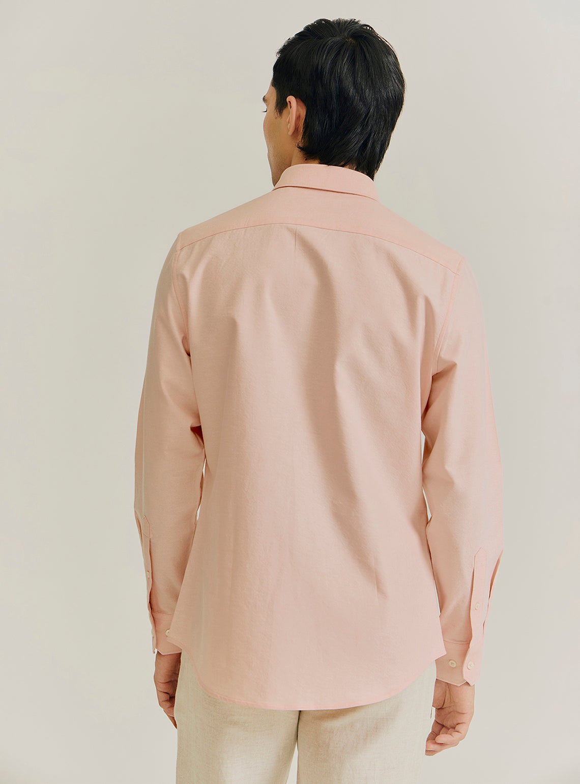 Marmalade Orange Giza Cotton Oxford Shirt