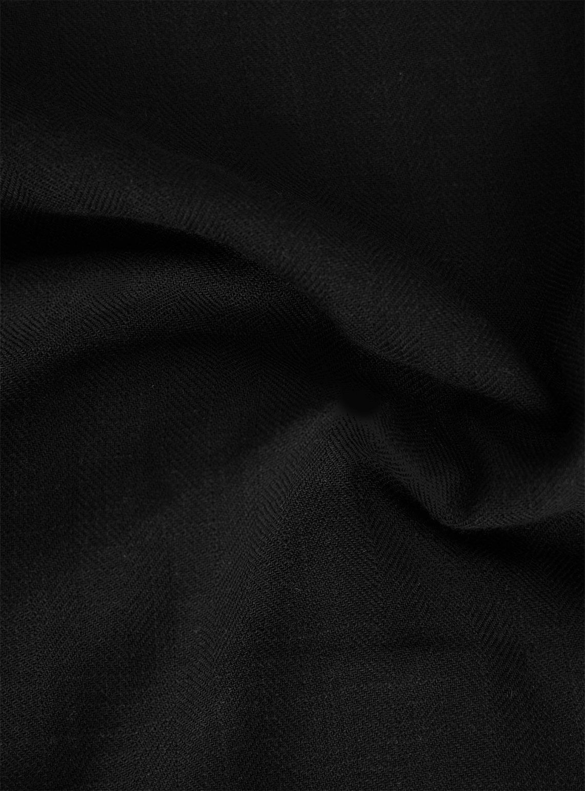 Midnight Black Cotton Straight Shorts