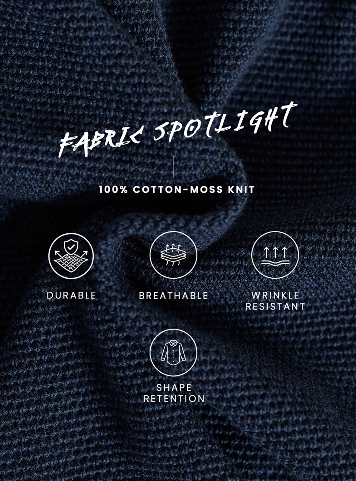 Marine Navy Cotton Hoodie