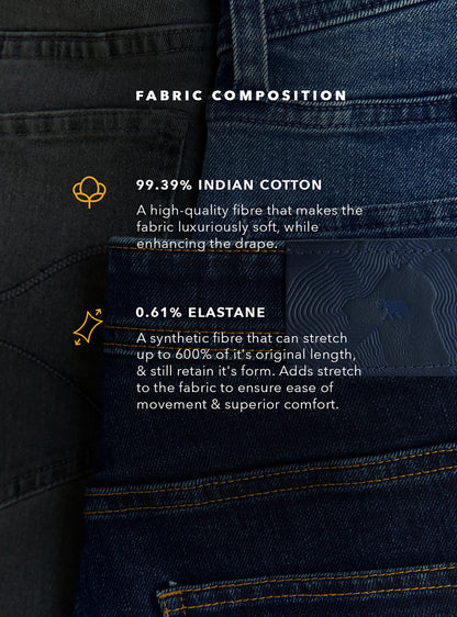 Obsidian Black Cotton Blend Denim Jacket