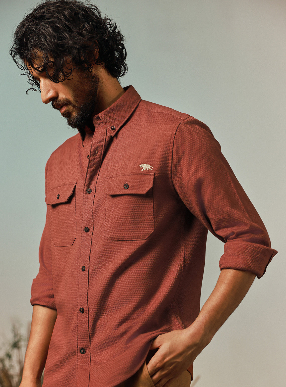 Cedar Rust Explorer Cotton Shirt