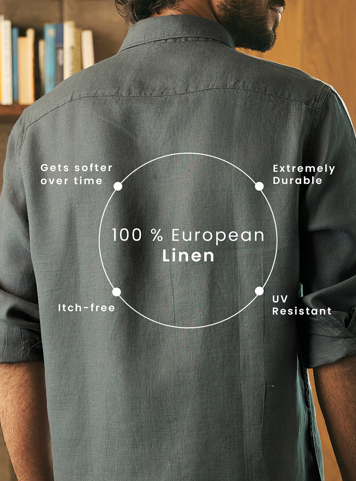 Baltic Grey European Linen Shirt