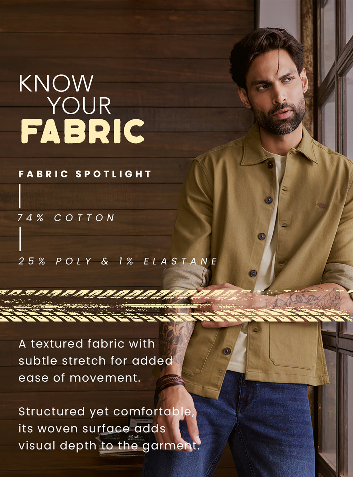 Sandy Brown Cotton Blend Overshirt