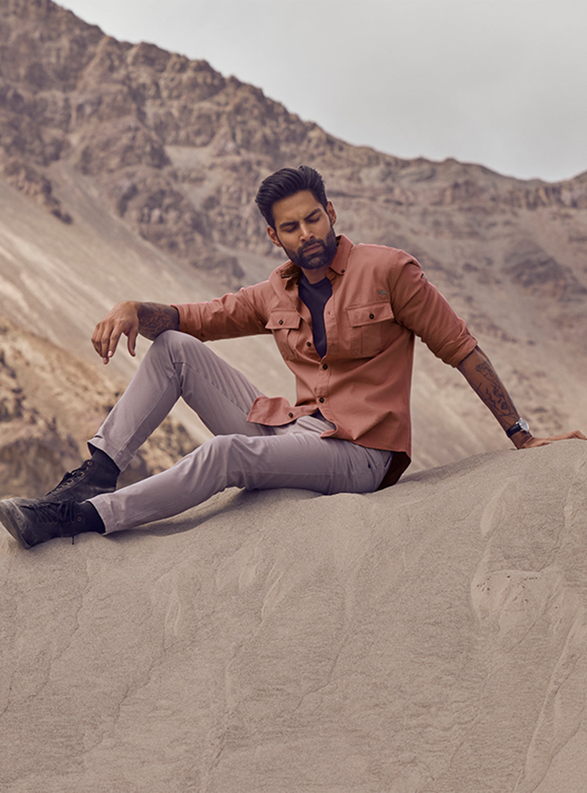 Lotus Rust Explorer Cotton Shirt
