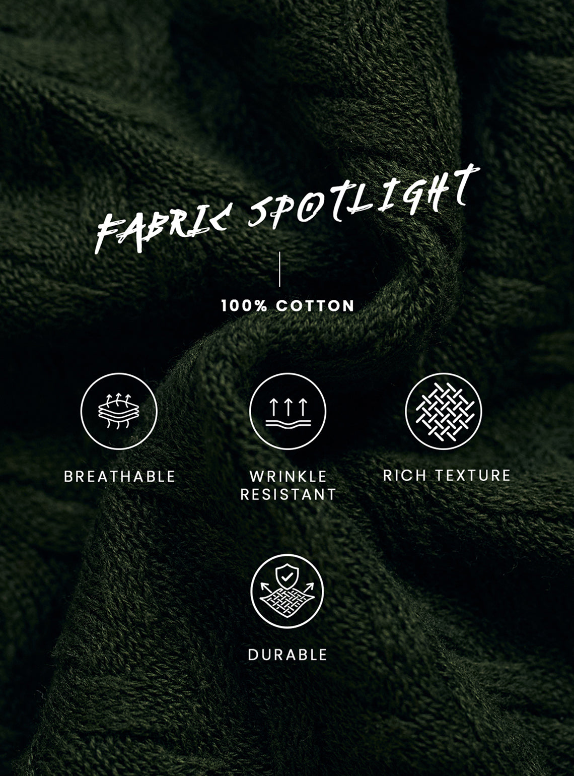 Forest Green Cotton Cables Polo