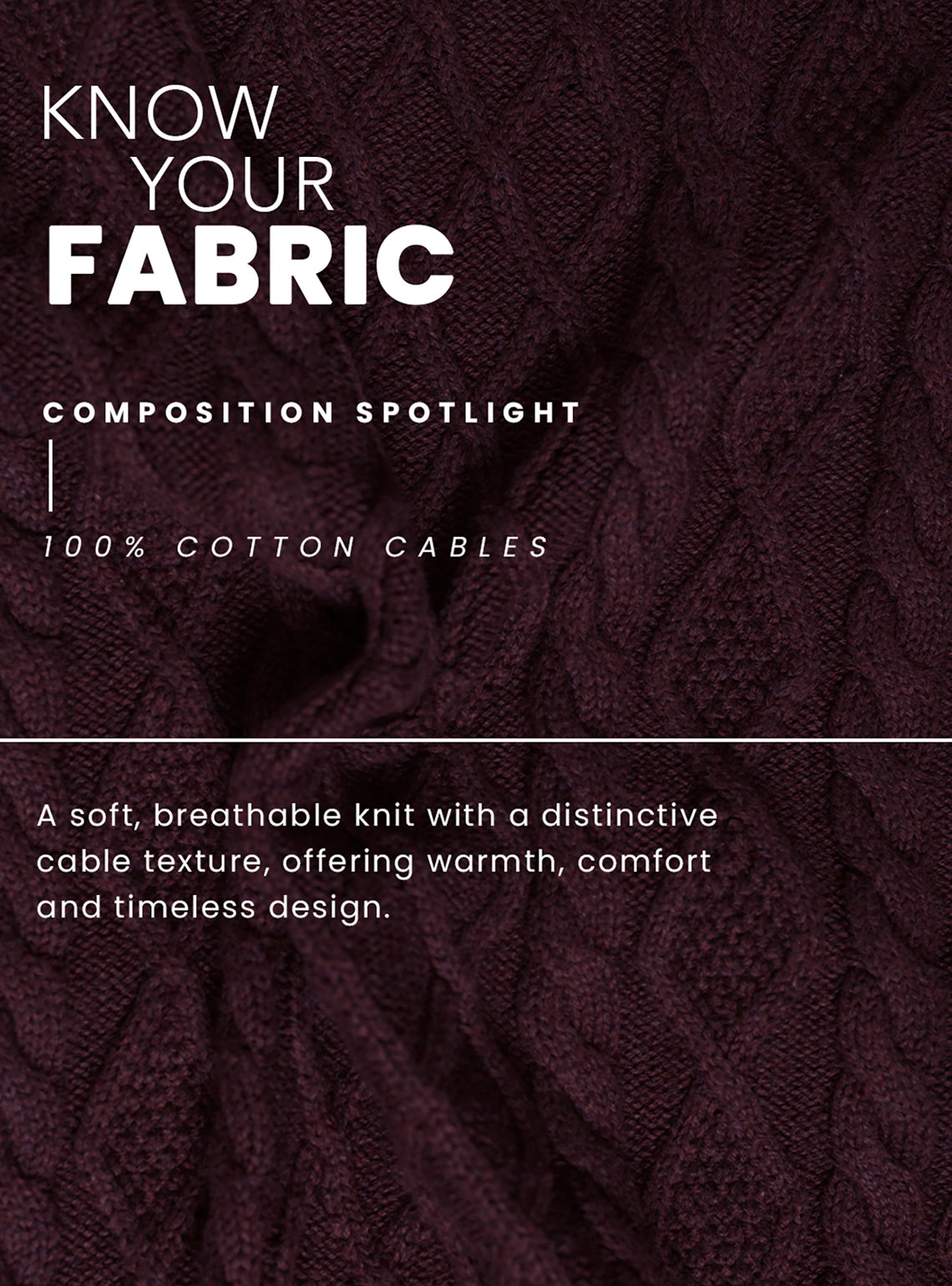 Vintage Burgundy Cotton Melange Pullover