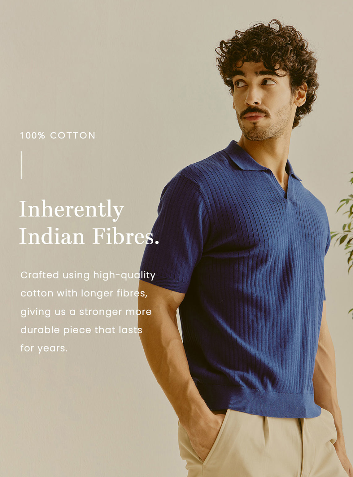 Split Green Cotton Knit Polo