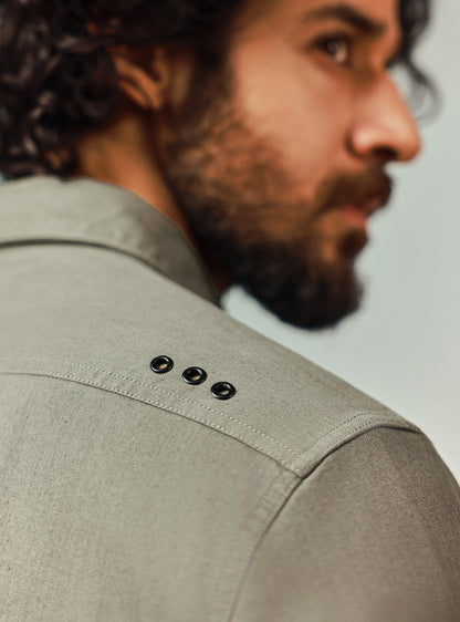 Tree Brown Cotton Twill Shirt