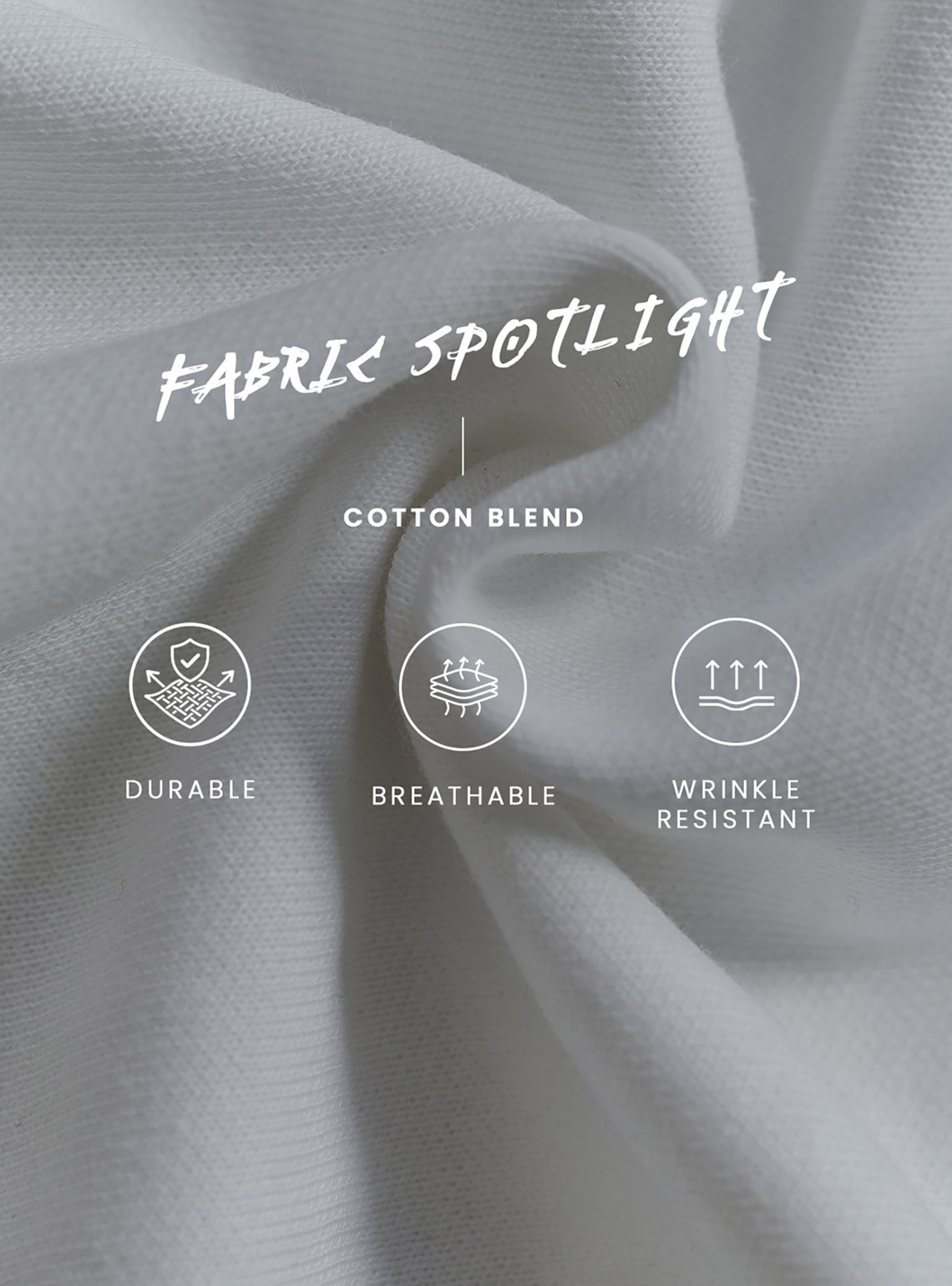 Winter White Cotton Blend Crewneck