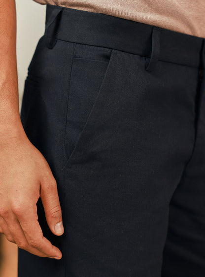 Harbour Trail Cotton Navy Chino