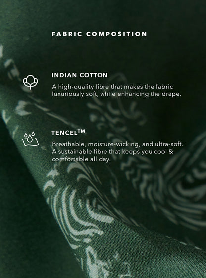 Tiger Park Cotton Blend Print Shirt