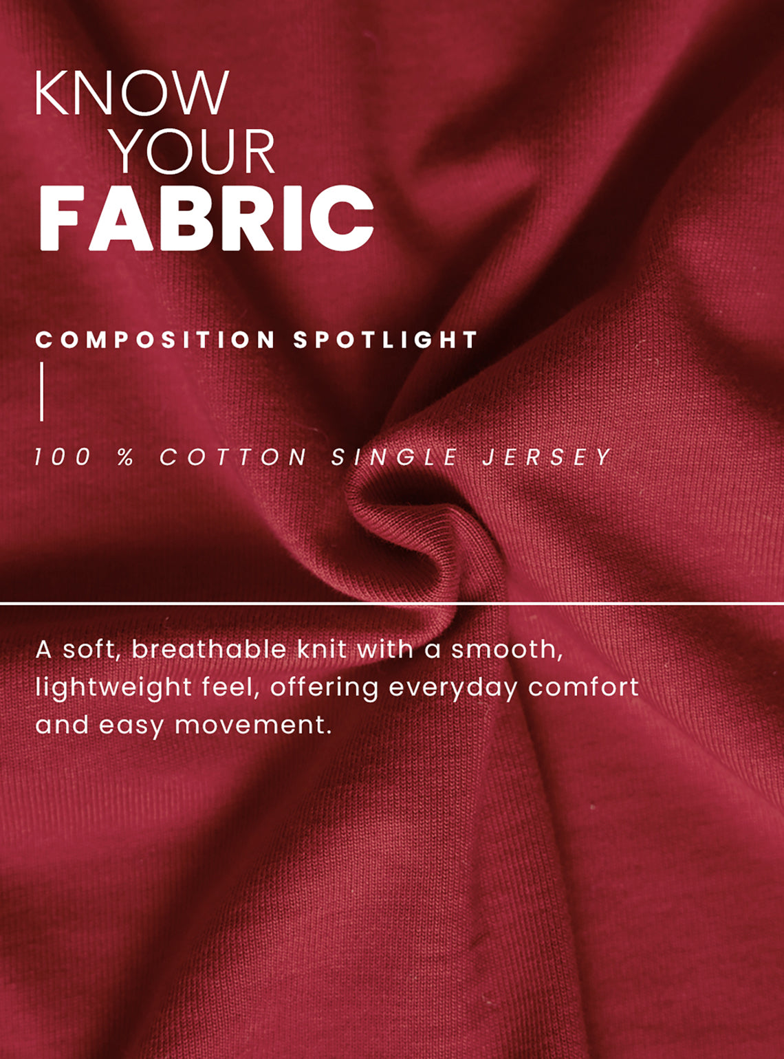 Garnet Red Cotton Sweatshirt