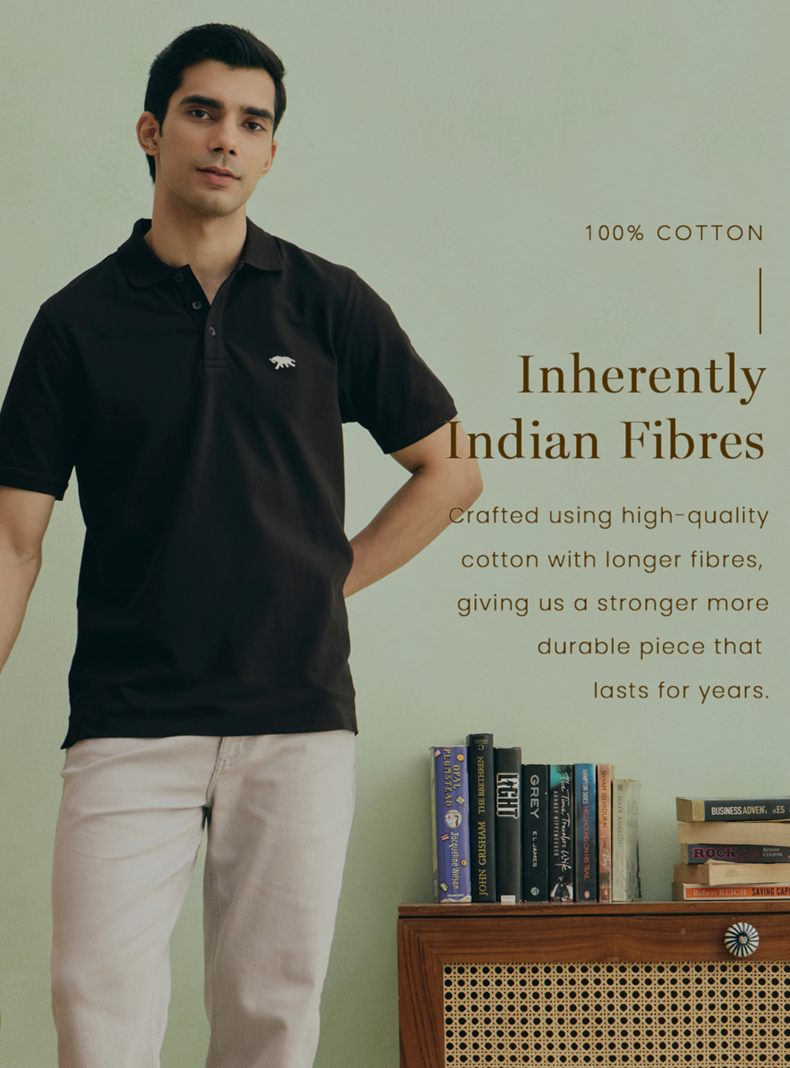 Turmeric Mustard Cotton Polo