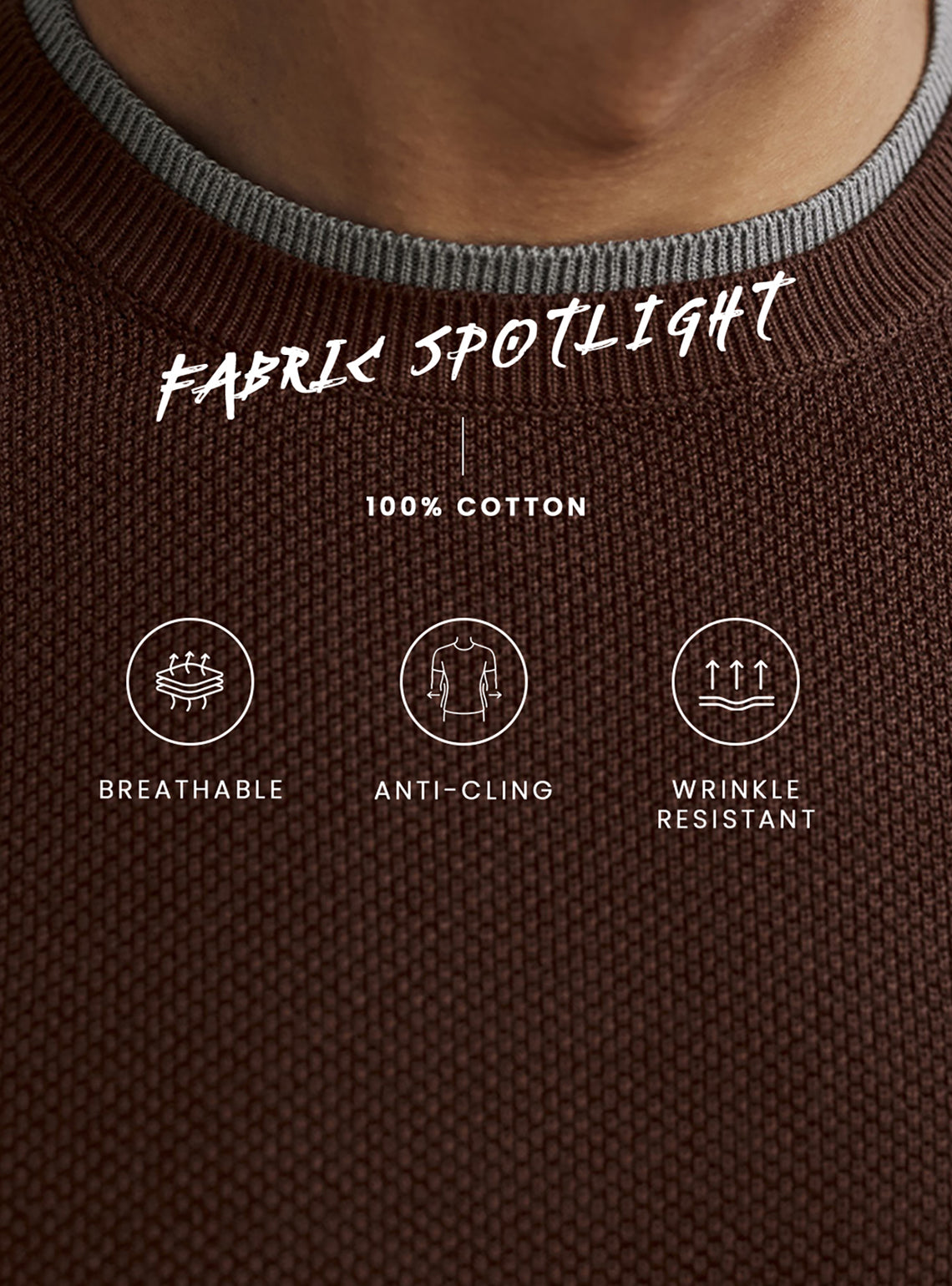 Deep Maroon Honeycomb Cotton Pullover