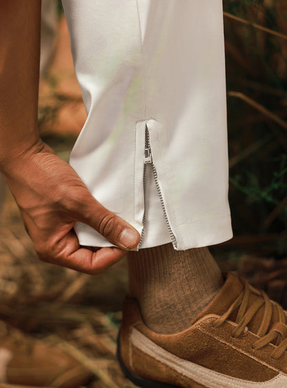 Ecru Off White Twill Cargo