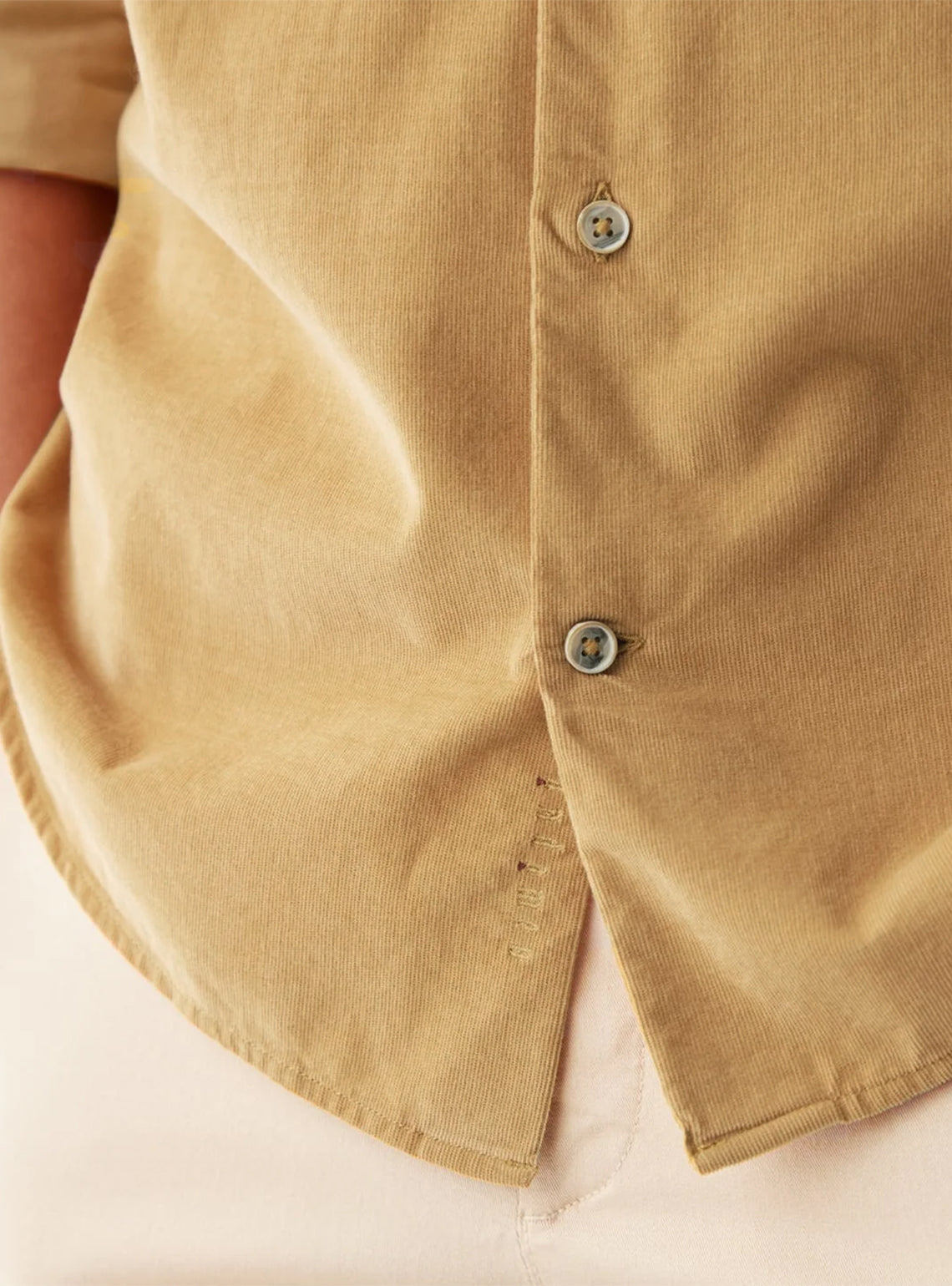 Gold Corduroy Shirt