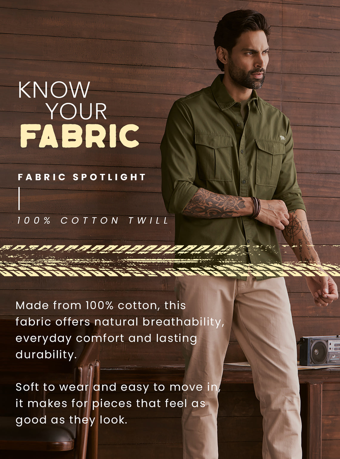 Canopy Olive Explorer Cotton Shirt