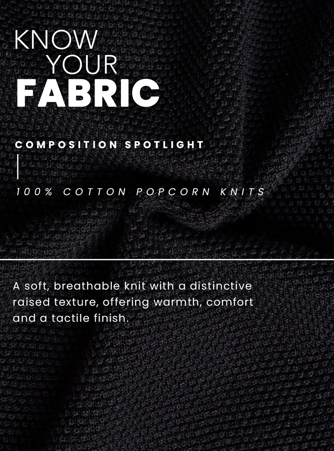 Winter Black Cotton Pullover