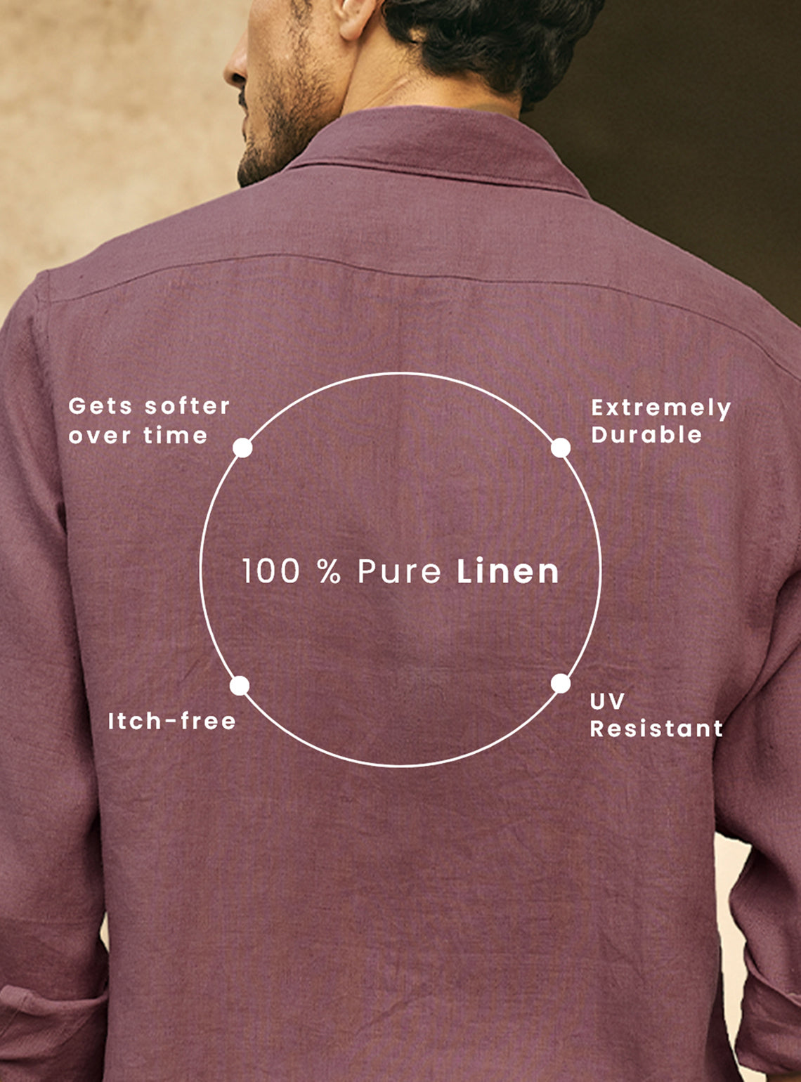 Aurora Pink European Linen Shirt