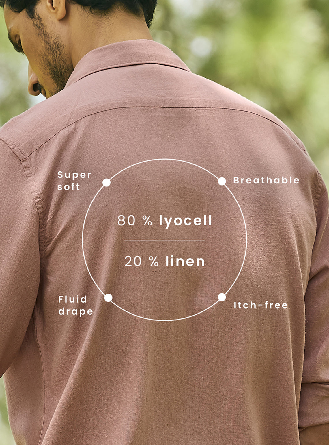 Chestnut Brown Lyocell Linen Shirt