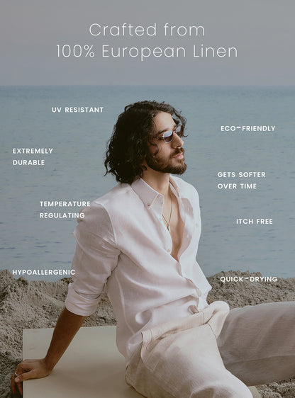 Reef Olive Linen Shirt