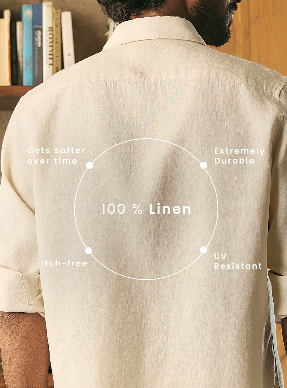 Sand Beige European Linen Shirt