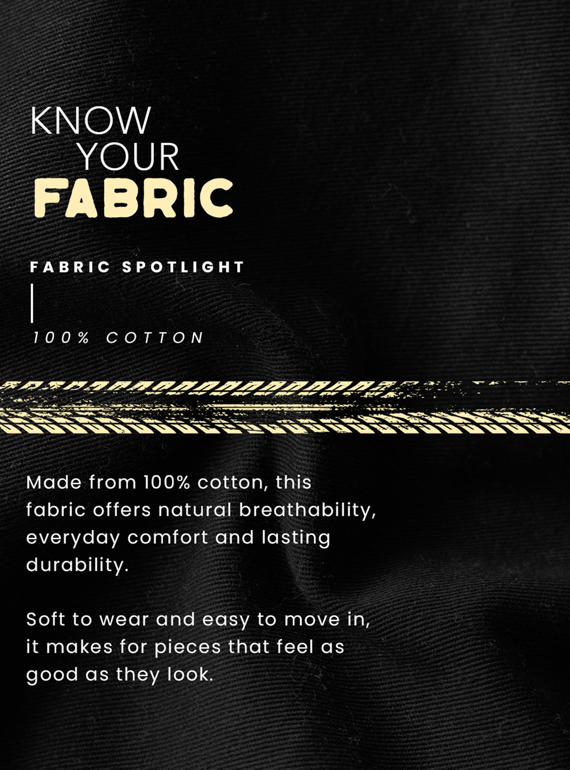 Midnight Black Cotton Cargo