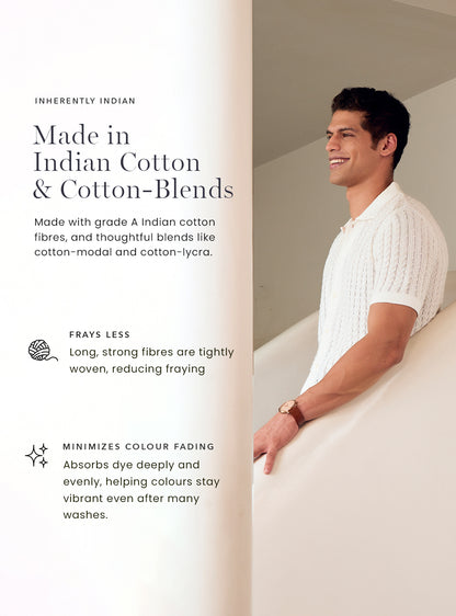 Pavlova Brown Cotton Blend Pique Shirt