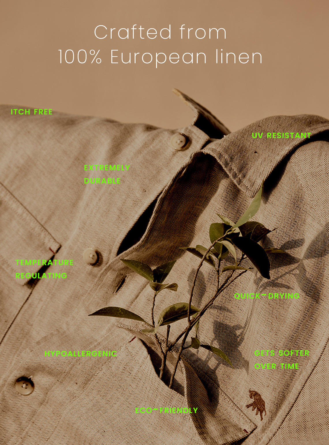 Malta Khaki Check Linen Shirt