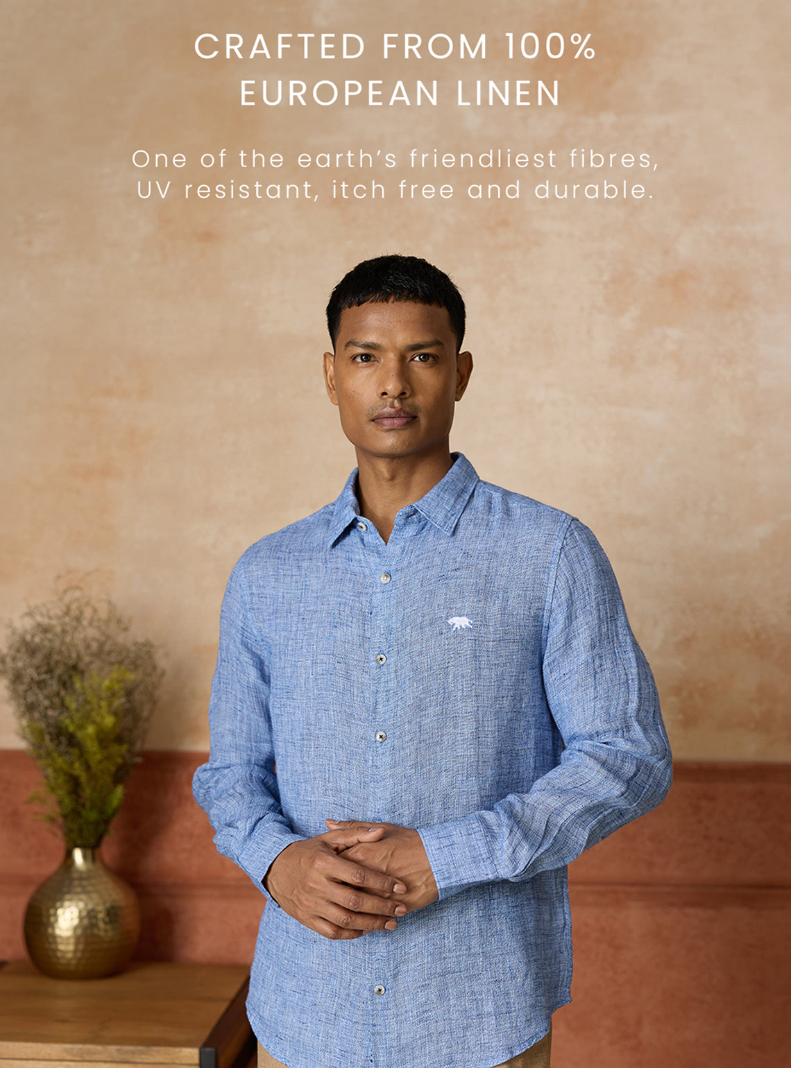 Ocean Wave European Linen Shirt