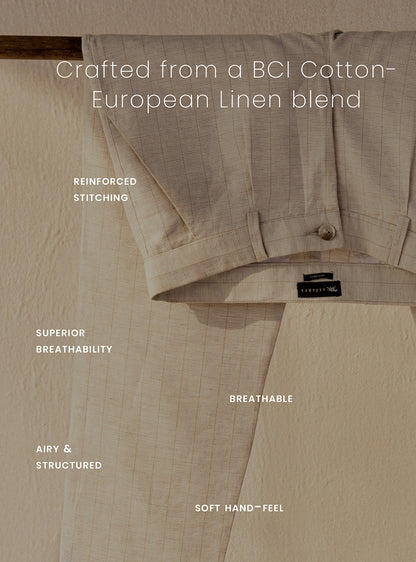 Silt Brown Linen Trousers